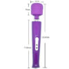 Magic Wand Massager fialový do sítě │ Vibrační masážní hlavice - Image 8