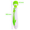 60-rychlostní vibrační Magic Wand Bullet – zelený