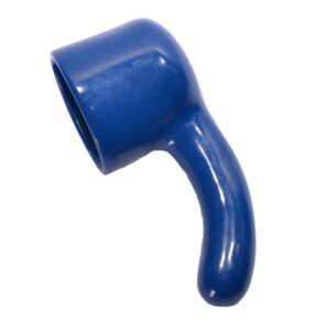 Nástavec na Magic Wand Massager, Hitachi – modrý zahnutý