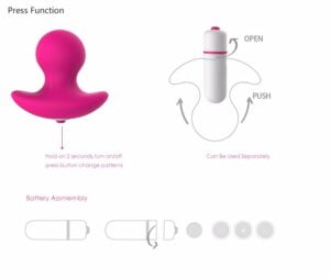 Vibrační vajíčko růžové