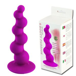 Anální dildo - kuličkové fialové
