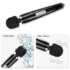 Magic wand massager tvarovaný černý, USB 30-ti rychlostní