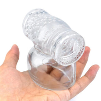 Nástavec na Magic Wand Massager pro muže tunel čirý