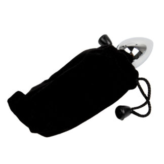 Ocelový anální kolík s kamínkem velikost S růžový