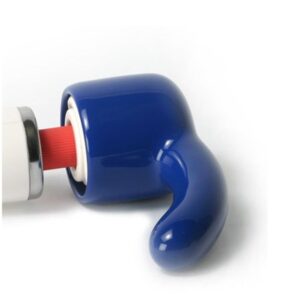 Nástavec na Magic Wand Massager, Hitachi - modrý zahnutý