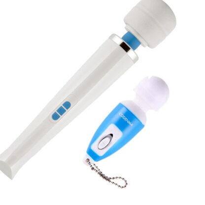 Mini Magic Wand Massager - modrý