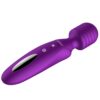 Vyhřívaný magic wand massager XUANAI fialový │ Vibrační masážní hlavice, USB