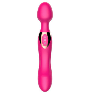 Selftime wand massager USB růžový │ Vibrační masážní hlavice