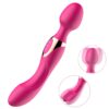 Selftime wand massager USB růžový │ Vibrační masážní hlavice