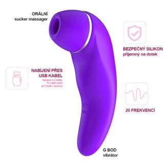 Vibee-Girl stimulátor klitorisu fialový