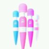 LIBO Magic Wand massager 8 rychlostí růžovo bílý