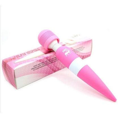 LIBO Magic Wand massager 8 rychlostí růžovo bílý