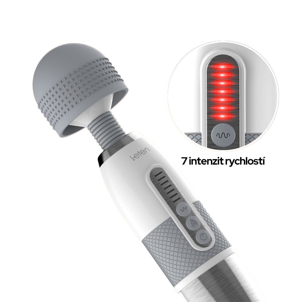 Leten Lightning 2 wand massager extra silný vyhřívaný - Obrázek 2