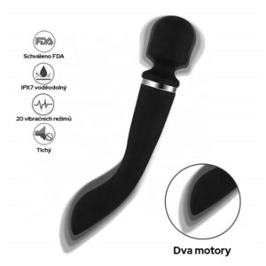 Lodi magic wand massager dvoumotorový černý
