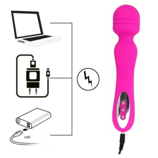 Ikoky magic wand massager 12 rychlostní růžový