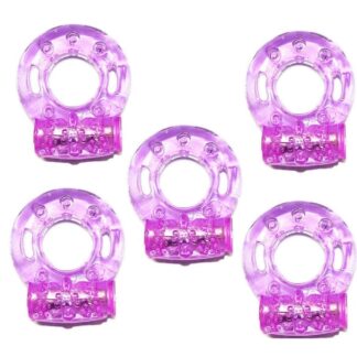 Vibrační kroužek fialový průhledný