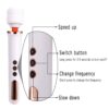 Cksohot magic wand body massager │ bílozlatá na USB - Image 5
