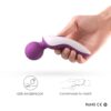 EVE wand massager │ Masážní hlavice fialová USB - Image 2
