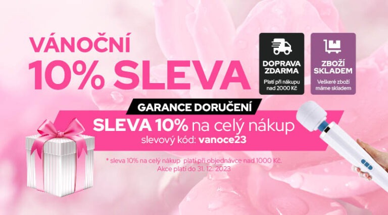 Vánoční sleva 10% pro každého na celý nákup! Nekonečné množství erotických pomůcek a hraček pod střechou sexshopu Magicwand.cz