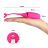 Bezdrátové vibrační vajíčko USB Pink Whale růžové