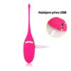 Bezdrátové vibrační vajíčko USB Pink Whale růžové
