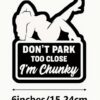Lascivní samolepky - I'm Chunky - černá - Image 3