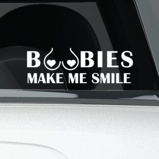 Lascivní samolepky - Boobies - Bílá