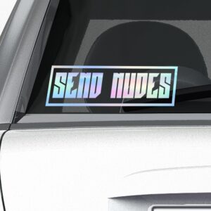 Lascivní samolepky - Send Nudes - Holografická