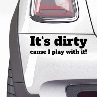 Lascivní samolepky - It's Dirty - černá