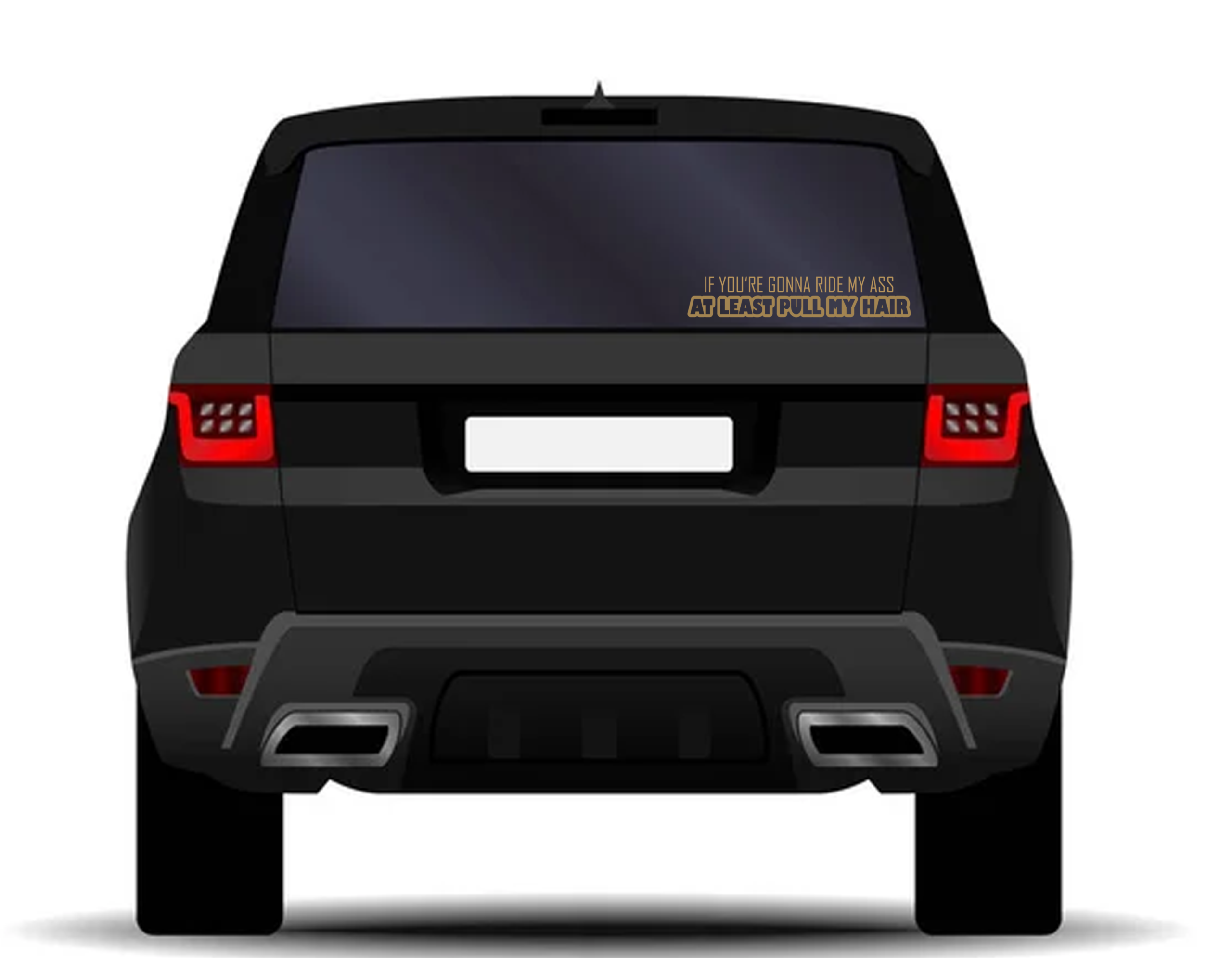 Lascivní samolepky - Pull my hair - Zlatá - Obrázek 3