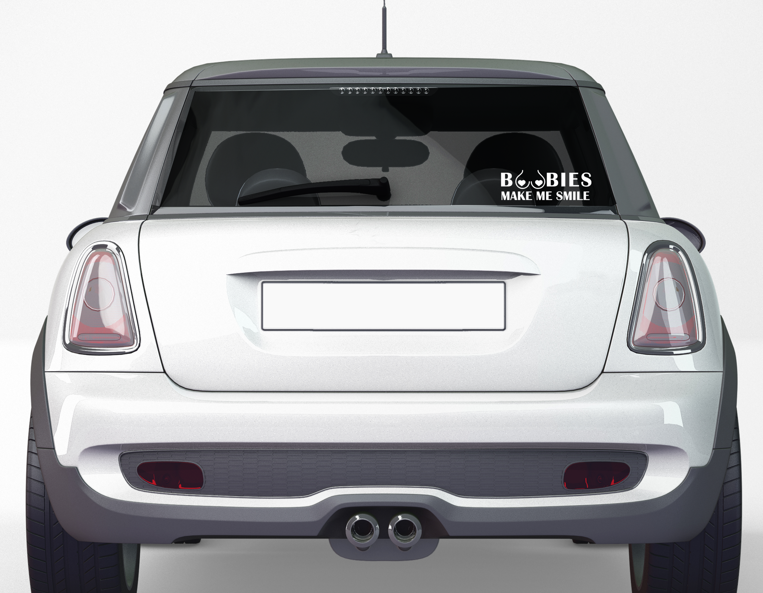 Lascivní samolepky – Boobies – Bílá