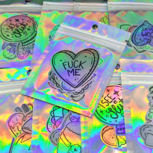 Mystery sáček s lascivními holografickými samolepkami