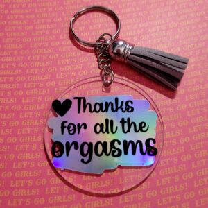 Klíčenka - Orgasms - Akryl