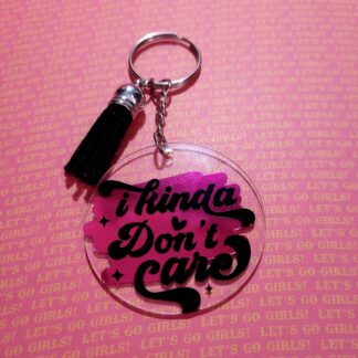 Klíčenka - I don't care - Akryl