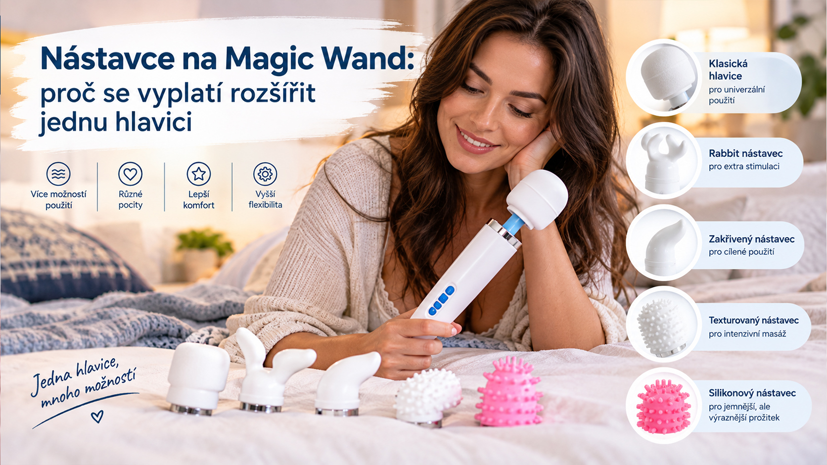 Nástavce na Magic Wand: proč se vyplatí rozšířit jednu hlavici